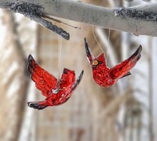 Load image into Gallery viewer, Cardinal Ornament with Card and Charm about a Lost Loved One