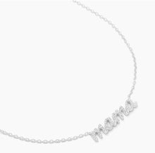 Load image into Gallery viewer, Mama Diamond Necklace In Sterling Silver or Gold Plated Sterling Silver