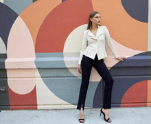 Load image into Gallery viewer, Ivory Liquid Leather Jacket by Clara Sunwoo