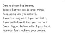 Load image into Gallery viewer, Dream, Believe, Achieve MantraBand Bracelet