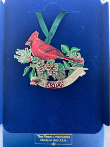 Easton, PA Cardinal Ornament