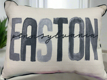 Load image into Gallery viewer, Easton Pennsylvania Gray Pillow

