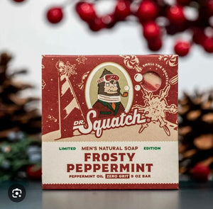 Dr. Squatch Frosty Peppermint Natural Soap- Limited Edition