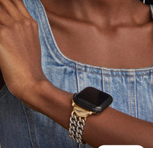 Load image into Gallery viewer, Kendra Scott Whitley Double Chain Watch Band Two Tone S/M
