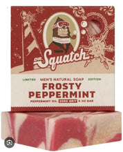 Load image into Gallery viewer, Dr. Squatch Frosty Peppermint Natural Soap- Limited Edition
