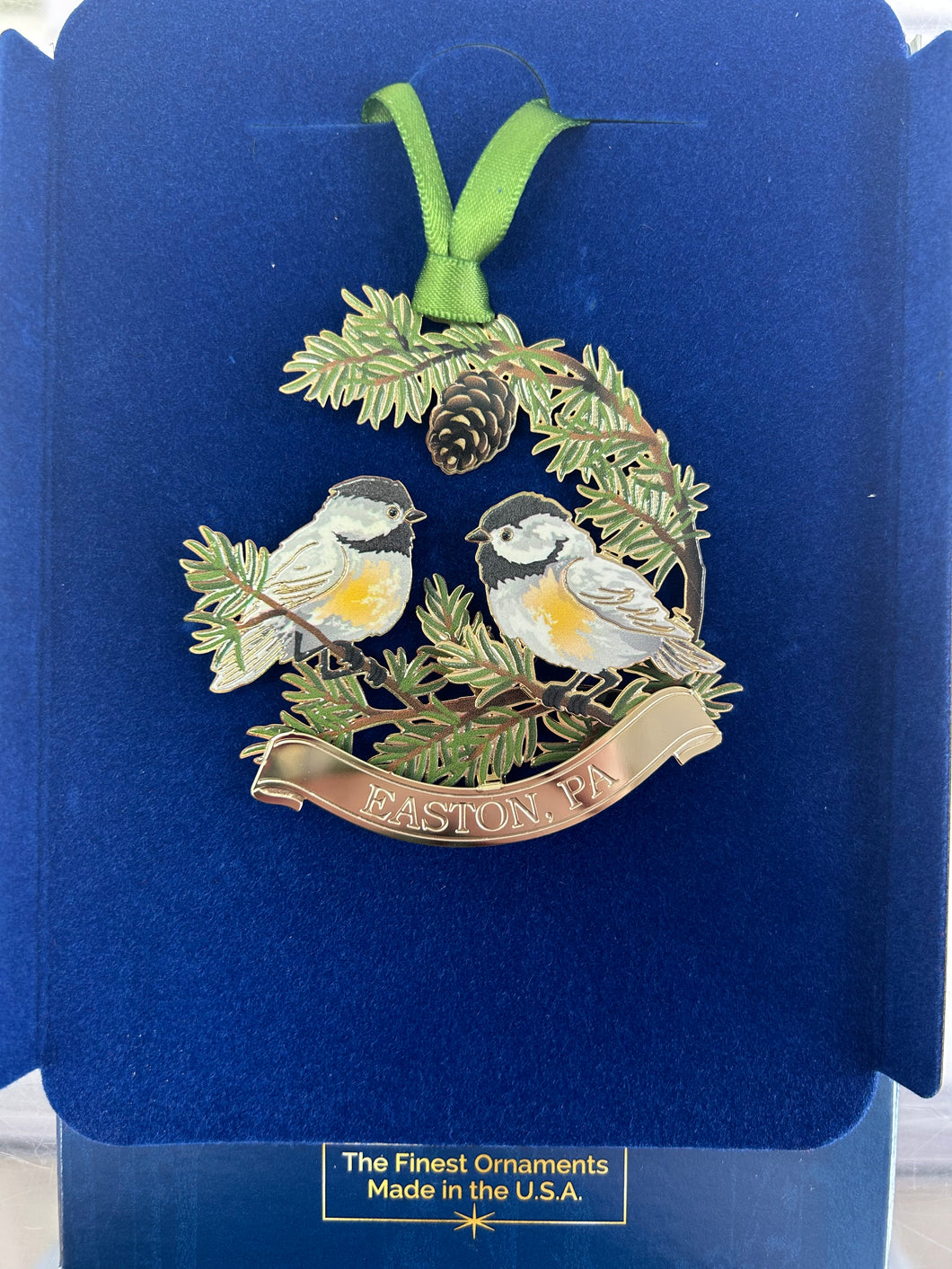 Easton, PA Chickadees Ornament