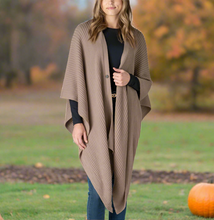 Load image into Gallery viewer, Heritage Sweater Wrap - Taupe
