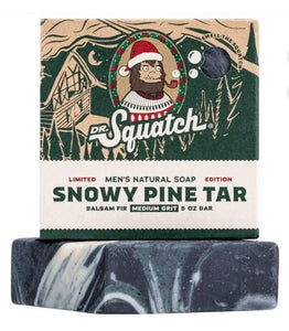 Dr Squatch Snowy Pine Tar Limited Edition Natural Soap