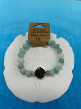 Load image into Gallery viewer, OCMD-Natural Stone Bracelet with Beach Sand from Ocean City, Maryland
