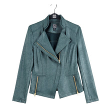 Load image into Gallery viewer, Hunter Green Liquid Leather Jacket by Clara Sunwoo
