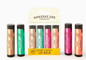 4-Pack Beeswax & Propolis Lip Balm Collection