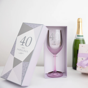 40 - Gift Boxed 19oz Crystal Wine Glass