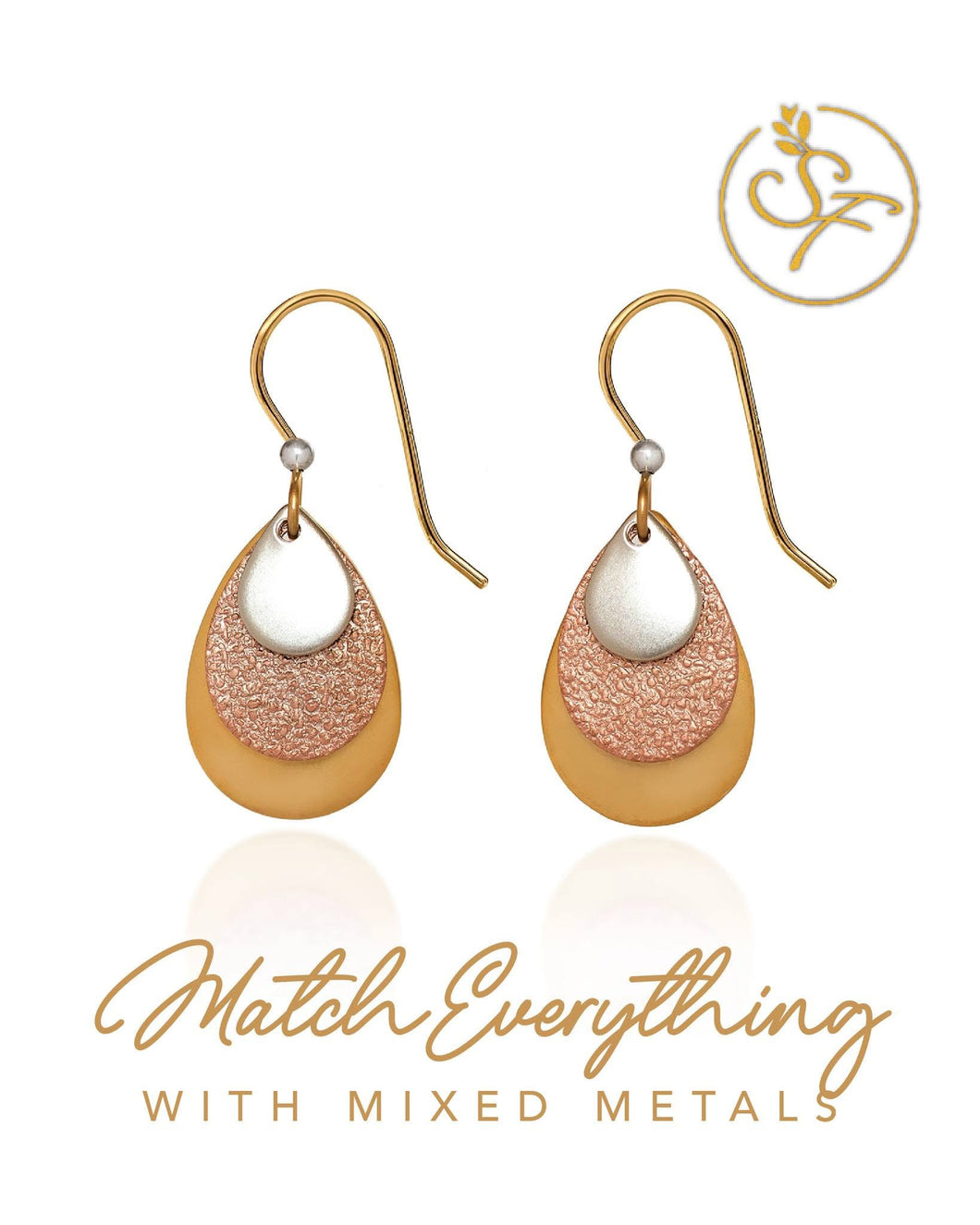 Silver Forest Copper Earrings NE-0496A