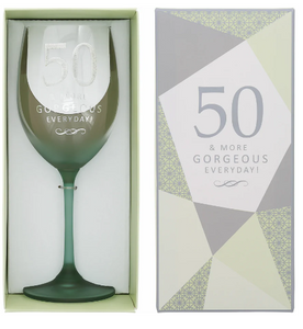 50 - Gift Boxed 19oz Crystal Wine Glass