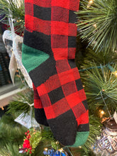 Load image into Gallery viewer, Wool Buffalo Tree Plaid Socks-Made in the USA
