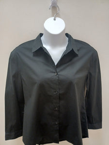 Classic Button Down Shirt in Black or White