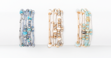 Load image into Gallery viewer, Set of Five Stone Bracelets
