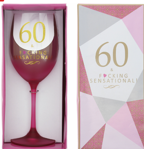 60- Gift Boxed 19 oz Crystal Wine Glass