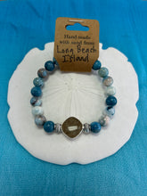 Load image into Gallery viewer, Natural Stone Bracelet with Beach Sand from Long Beach Island, NJ - LBI
