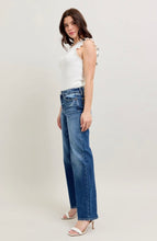 Load image into Gallery viewer, Judy Blue High Waist 90&#39;s Straight Leg Jeans dark wash
