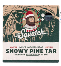 Load image into Gallery viewer, Dr Squatch Snowy Pine Tar Limited Edition Natural Soap
