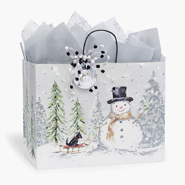 Large Snowman Gift Bag