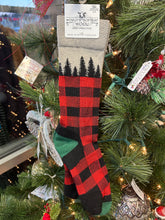 Load image into Gallery viewer, Wool Buffalo Tree Plaid Socks-Made in the USA
