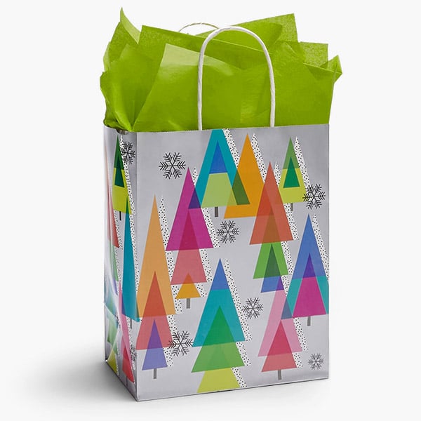 Medium Retro Trees Gift Bag