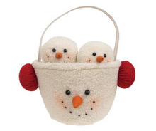 Load image into Gallery viewer, 9 Piece Set Bucket Of Fuzzy Snowball Ornaments
