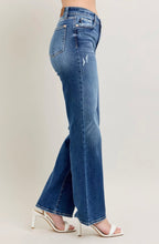 Load image into Gallery viewer, Judy Blue High Waist 90&#39;s Straight Leg Jeans dark wash
