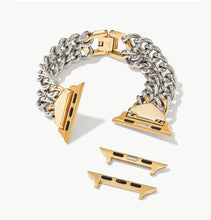 Load image into Gallery viewer, Kendra Scott Whitley Double Chain Watch Band Two Tone S/M
