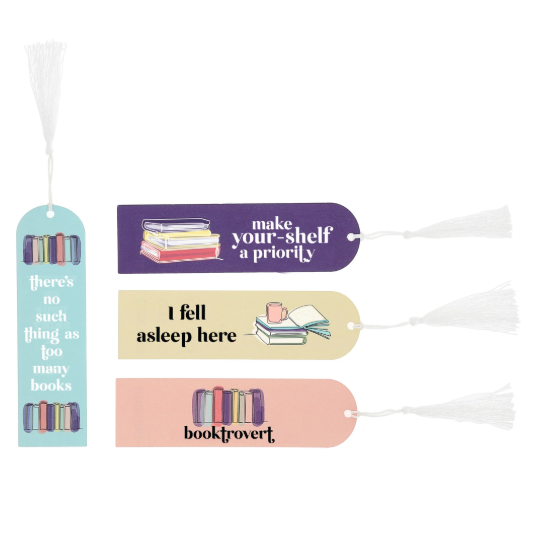 All Booked Up Bookmarks - Set of 4