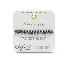 Load image into Gallery viewer, Amethyst Stacking Bracelets
