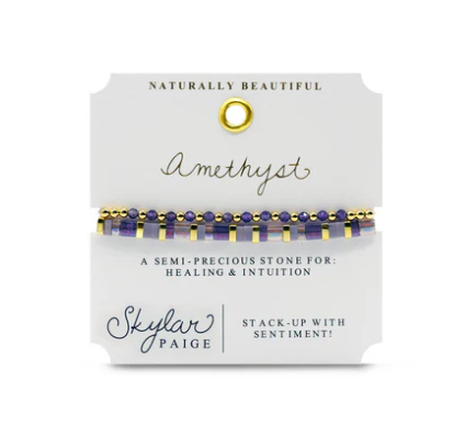 Amethyst Stacking Bracelets