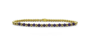 Amethyst Stacking Bracelets