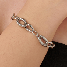 Load image into Gallery viewer, Amy Stainless Steel Silver Chain Link Bracelet by Brosway
