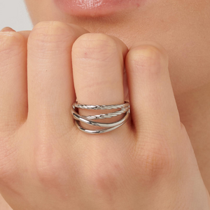 Amy Stainless Steel Silver Ring by Brosway