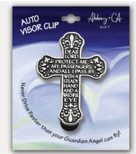 Load image into Gallery viewer, Auto Visor Clip - Dear Lord Motorist Prayer
