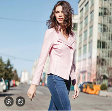 Load image into Gallery viewer, Pink Liquid Leather Jacket by Clara Sunwoo

