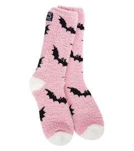 Batty Halloween Cozy Crew Socks