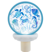 Load image into Gallery viewer, Sea Critters Shimmer Disk LED Night Light
