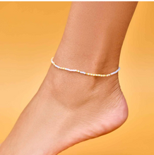 Load image into Gallery viewer, Pura Vida Pineapple Crush Seed Bead Stretch Anklet
