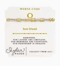 Load image into Gallery viewer, Best Friend Tila Morse Code Bracelet
