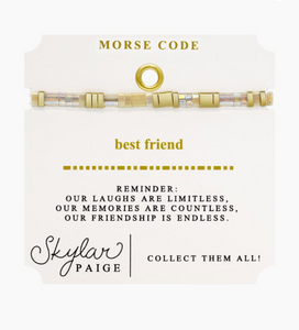Best Friend Tila Morse Code Bracelet