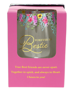 Forever Bestie Gift Boxed Stemless Wine Glass 17oz