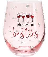 Load image into Gallery viewer, Besties Gift Boxed Stemless Wine Glass
