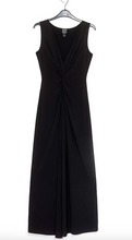 Load image into Gallery viewer, Black Center Slit Maxi Dress By Clara Sunwoo
