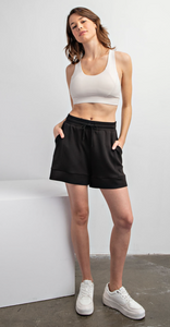 Modal Scuba Pocket Shorts Black - super soft