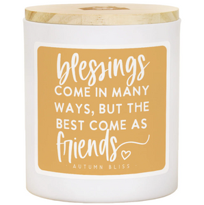 Blessings Come as Friends Candle