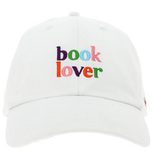 Load image into Gallery viewer, Book Lover White Adjustable Hat
